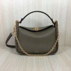 2018 Mulberry Small Leighton Bag in Solid Grey Classic Grain Leather