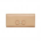 Mulberry Bow Continental Wallet Natural Classic Nappa