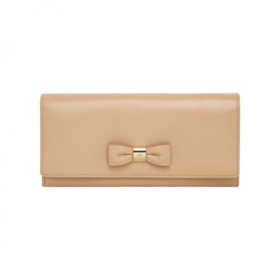 Mulberry Bow Continental Wallet Natural Classic Nappa