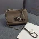 Classic Mulberry Lily Shoulder Bag in Dark Khaki Soft Grain Leather
