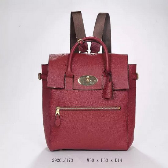 2014 A/W Mulberry Large Cara Delevingne Bag Oxblood Natural Leather - Click Image to Close