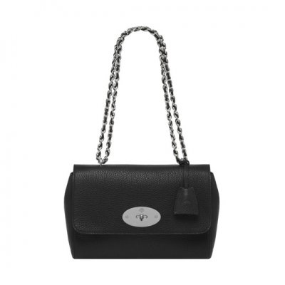 Mulberry Medium Lily Black Soft Grain With Nickel