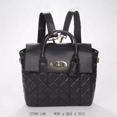 2014 A/W Mulberry Cara Delevingne Bag Black Quilted Nappa Leather