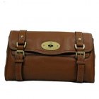 Mulberry Alexa Clutch Natural Leather Chocolate