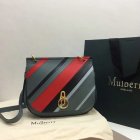 2017 Cheap Mulberry Amberley Satchel Multicolor Diagonal Striped Leather