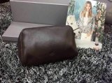 2015 Unisex Mulberry Leather Clutch 8437 in Chocolate