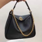 2018 Mulberry Leighton Bag in Midnight Silky Calf Leather