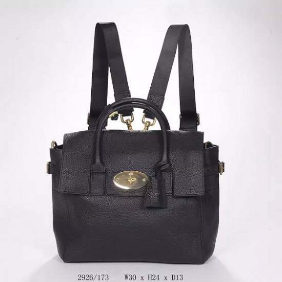 2014 A/W Mulberry Cara Delevingne Bag Black Natural Leather - Click Image to Close