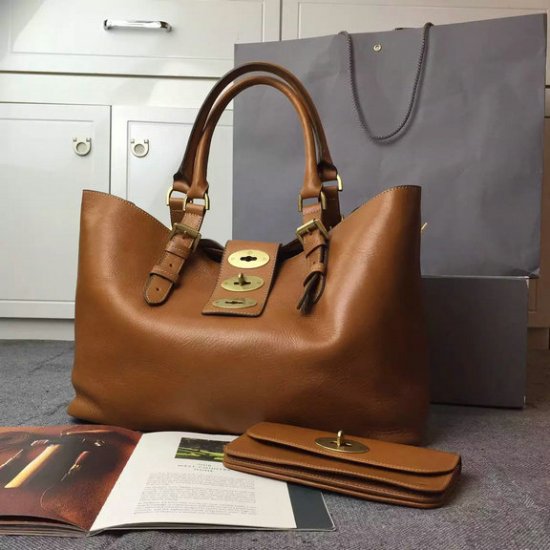 2015 Cheap Mulberry Brynmore Shopping Tote Oak Natural Leather - Click Image to Close