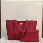 2017 Cheap Mulberry Bayswater Shopping Tote Red Small Classic Grain