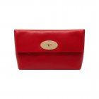 Mulberry Clemmie Clutch Bright Red Shiny Goat