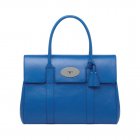 Mulberry Bayswater Bluebell Blue Shiny Goat
