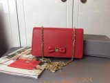2015 Cheap Mulberry Bow Clutch Wallet Red Goat Leather