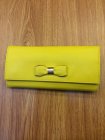 Mulberry Bow Continental Wallet in Yellow Leather