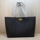 2023 Mulberry Bayswater Tote Black Small Classic Grain