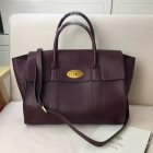 2017 S/S Mulberry Bayswater with Strap Oxblood Grain Leather