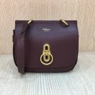 2017 Cheap Mulberry Small Amberley Satchel Oxblood Grain Leather