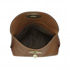 Mulberry Locked Cosmetic Purse Oak Natural Leather With Brass