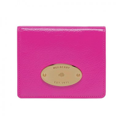Mulberry Id Purse Mulberry Pink Glossy Goat