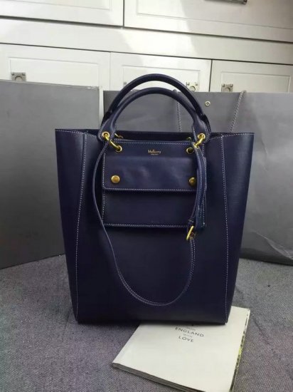 2016 Fall/Winter Mulberry Maple Tote Bag Midnight Sleek Calf - Click Image to Close