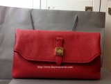 2014 F/W Mulberry Tessie Clutch Bag in Poppy Red Soft Grain Leather