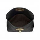 Mulberry Locked Cosmetic Purse Black Natural Leather With Brass