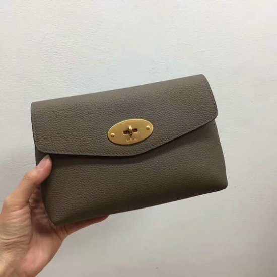 2018 Mulberry Darley Cosmetic Pouch in Clay Small Classic Grain - Click Image to Close