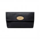 Mulberry Clemmie Clutch Black Glossy Goat