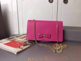 2015 Cheap Mulberry Bow Clutch Wallet Mulberry Pink Goat Leather