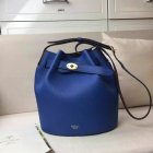 2017 Spring/Summer Mulberry Abbey Bucket Bag in Porcelain Blue & Oxblood Grain Leather