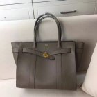2017 S/S Mulberry Zipped Bayswater Tote in Clay Small Classic Grain