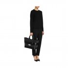 Mulberry Willow Tote Black Silky Classic Calf & Haircalf Stripe