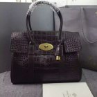 2015 Hottest Mulberry Bayswater Tote Bag Chocolate Croc Leather