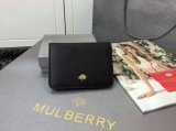 2015 Womens Mulberry Tree Slim Short Wallet in Black Lamb Nappa