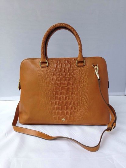 Mulberry Pembridge Double Handle Bag in Oak Printed Leather - Click Image to Close