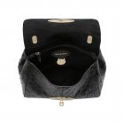 Mulberry Lily Black Ostrich With Soft Gold