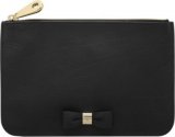 Mulberry Bow Silky Classic Calf Leather Pouch