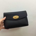 2018 Mulberry Darley Cosmetic Pouch in Black Small Classic Grain
