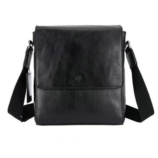 2015 Mulberry Maxwell Small Messenger Bag Black for Men - Click Image to Close