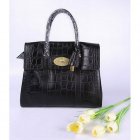 Mulberry Bayswater Crocodile Leather 6833_393 Black Handbag