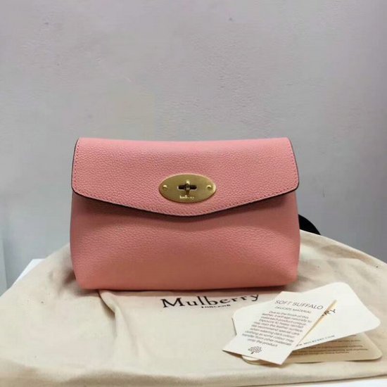 2018 Mulberry Darley Cosmetic Pouch in Pink Small Classic Grain - Click Image to Close