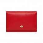 Mulberry Tree French Purse Bright Red Shiny Goat