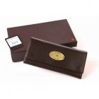 Mulberry Continental Natural Leather Wallet 8541-342 Chocolate