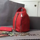 2015 Cheap Mulberry Georgia May Jagger Biker Pouch Red Soft Polished Buffalo Leather