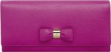 Mulberry Bow Glossy Goat Leather Wallet