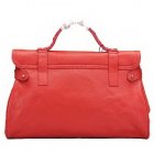 Mulberry Oversized Alexa Bag Natual Leather Red