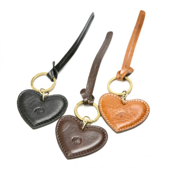 Cheap Mulberry Heart Fob Leather Keyring - Click Image to Close