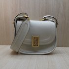 2022 Mulberry Small Sadie Satchel in Chalk Leather