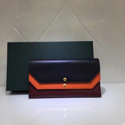 2017 Cheap Mulberry Multiflap Wallet Black,Bright Orange & Crimson Smooth Calf [4978_01]