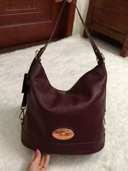 2015 Latest Mulberry Oxblood Jamie Bucket Bag for sale - Click Image to Close